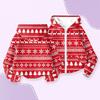 Children's Fashion Christmas Printed Long Sleeved Hooded Sweatshirt, Girls' Hoodie Jacket