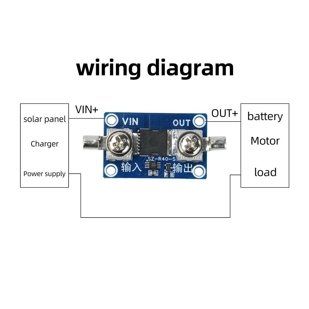 No Voltage Limit 11a 61a 111a High Current Ideal Diode Module Anti Backflow And Anti Reverse Connection Solar Charging Module