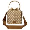 New MLB Polyester Bucket Bags Handbags Shoulder Bag Crossbody Bag Regular Women's Khaki 32BG34111-50B