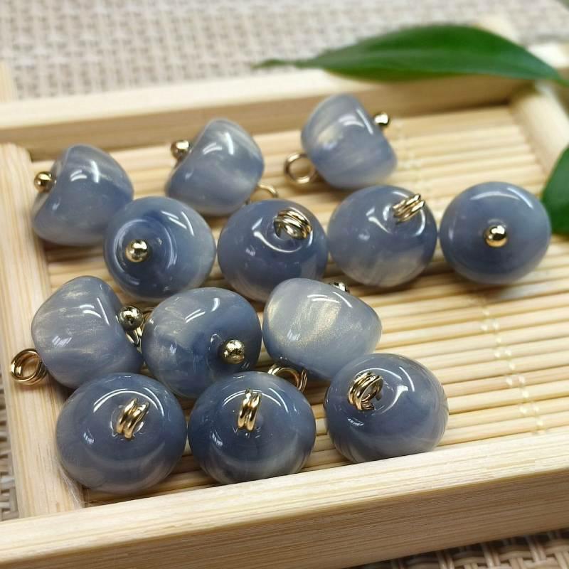 10pcs/set Apple-shape Buttons 11mm Resin Shank Buttons For Clothes Blouse Shirt Accessories DIY Crafts Handmade Decorative Beads