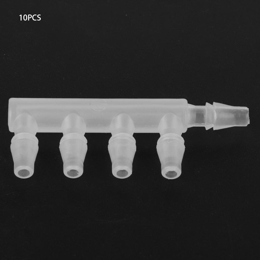 10ks plastové průhledné akváriové vzduchové čerpadlo Pěticestný hadicový konektor Příslušenství k akváriím