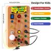 Multifunctional LED Light Busy Board Toy for Infant Montessori Education