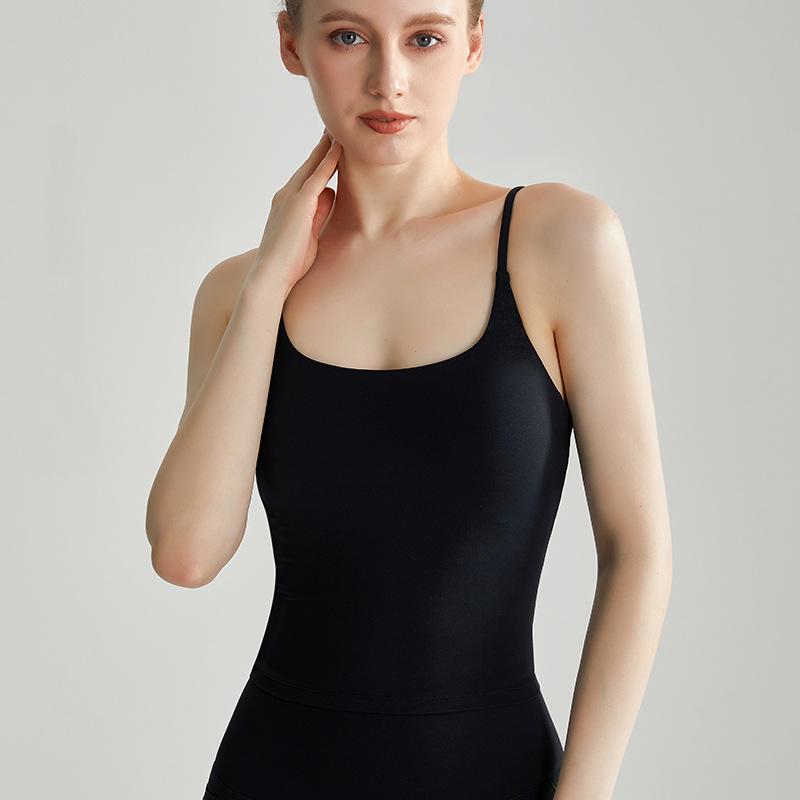 LAHN Dámská nárazuvzdorná fitness vesta s integrovanou hrudní vycpávkou a antibakteriální látkou