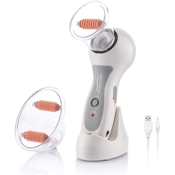 Appareil anti-cellulite de vacuothérapie - CELLUSTOP - USB - Blanc - Adulte - Femme