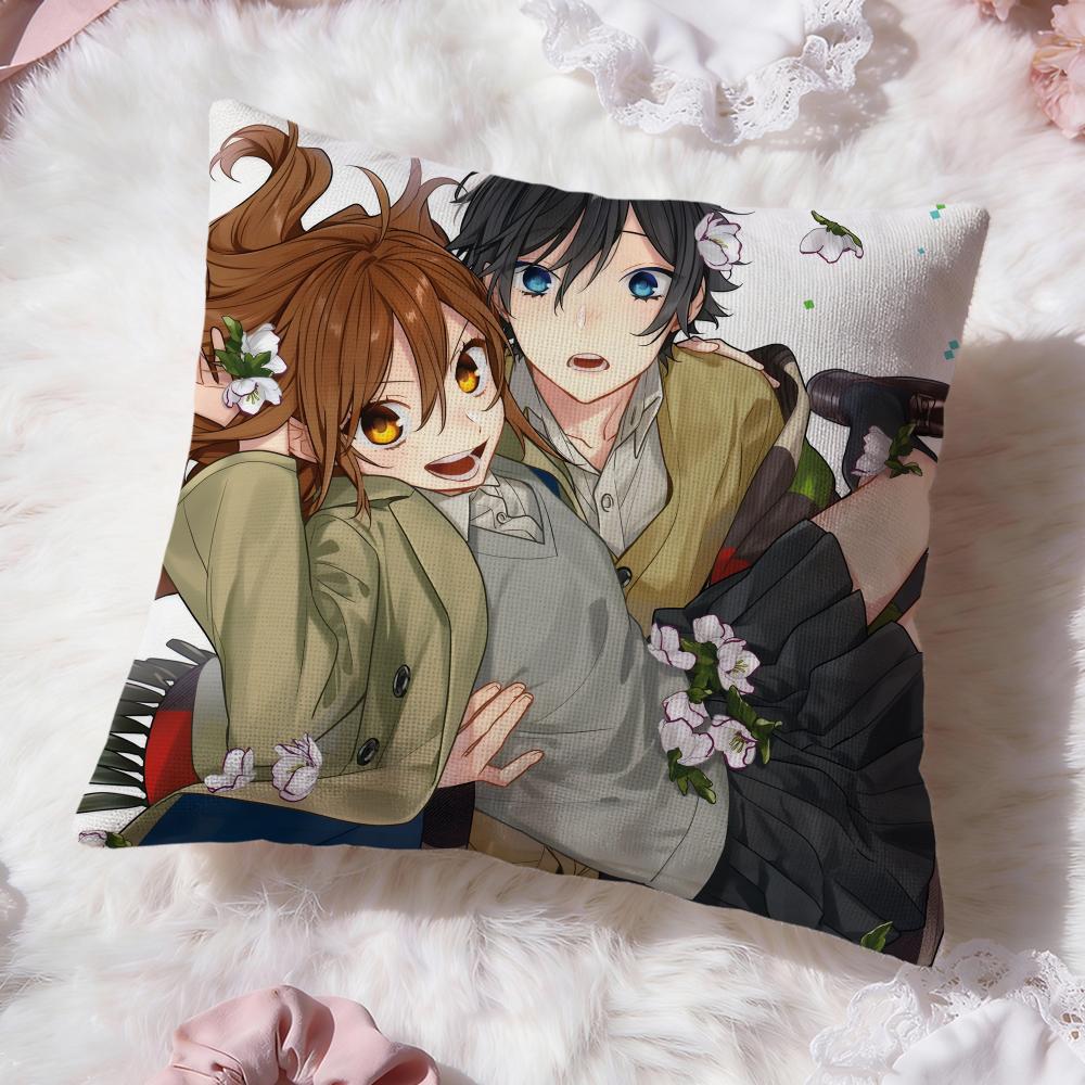Anime cartoon H-Horimiya Cushion Cover Premium Comfort Reversible Pillow Cove -Two in One Design for Any Room & Car Interior