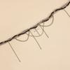New Cross Pendant Beaded Necklace Women Boho Crystal Class Tassels Clavicle Chain Cool Choker Exquisite Fashion Jewelry