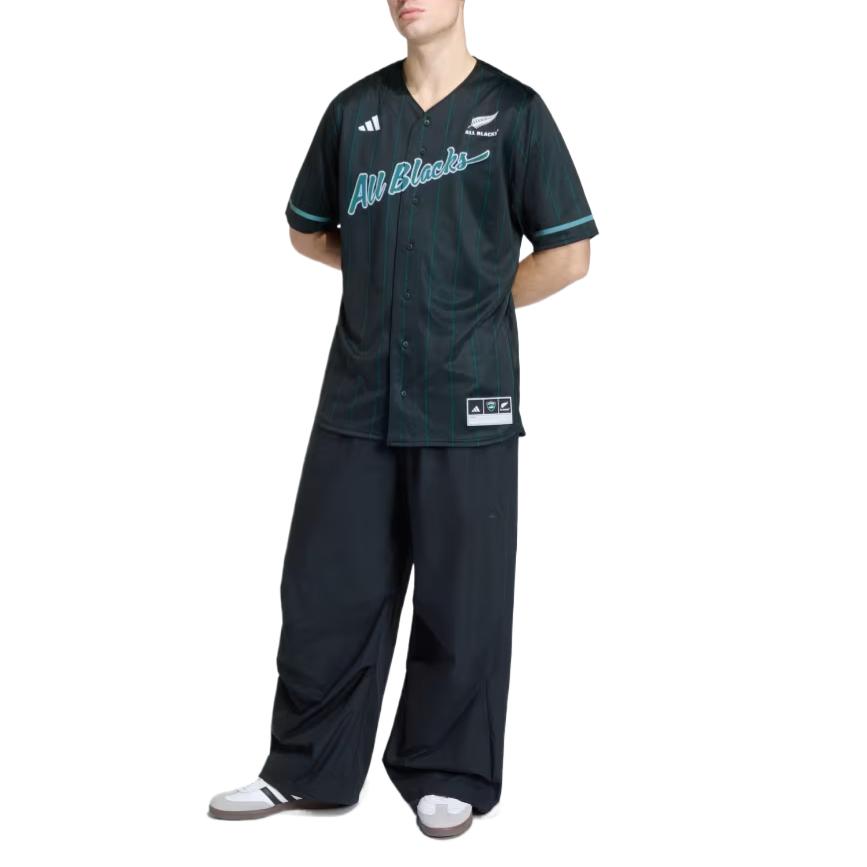 Adidas V-Neck Loose Short Sleeve Baseball Jersey Men tops JL8043