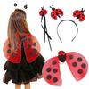 Ensemble de Costume de Fée avec Ailes de Papillon, Tutu, Baguette Magique, Bandeau