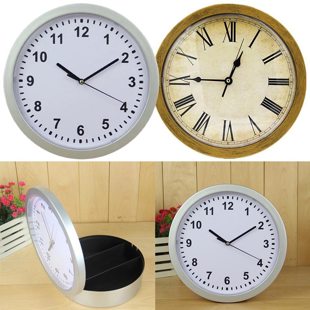 For Home Security Secret Safe Wall Clock 25*7CM Concealed Safe Design Decorative Wall Clock Multi-Purpose Clock