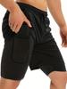 Men's PRO Breathable Mesh Double Layer Quick-Dry Loose Fit Running Shorts