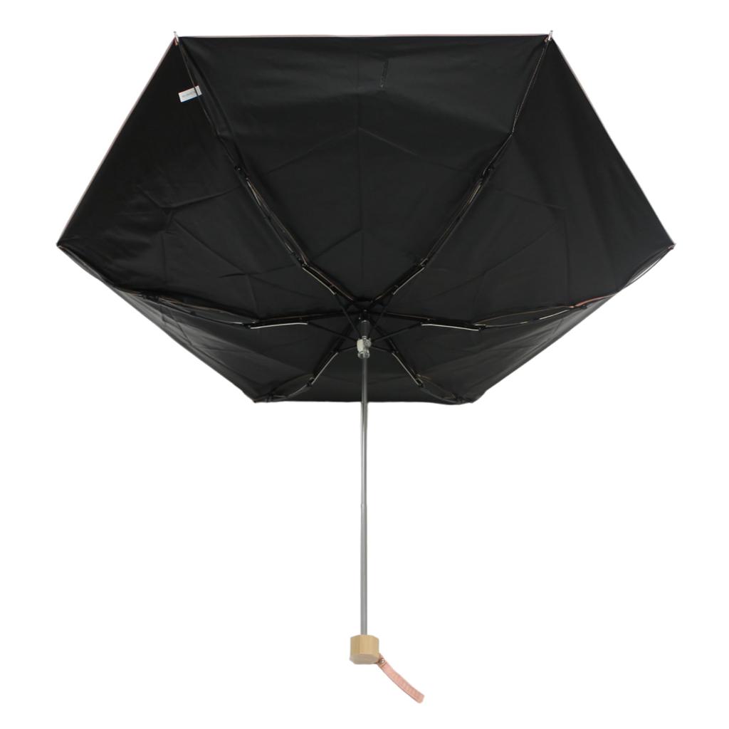 WATENCO Rain or Laminated Mini Folding Umbrella with Shippo 50cm Women's Windproof, Shine, Light-Blocking Pattern, Pink/White, (ASP33MN50)