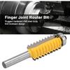 Finger Joint Router Bit, 8 * 41mm V Joint Router Bits Reversible Finger Joint Glue Milling Cutter Device V Tenoning Machine Bearing Finger Joint