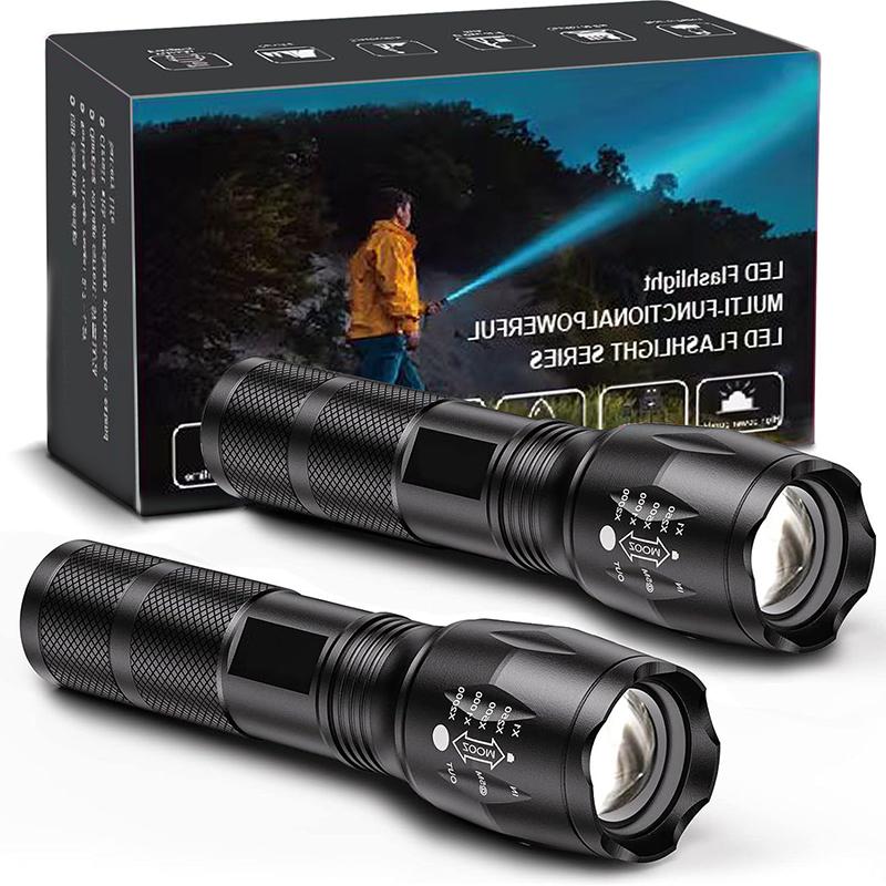Telescopic Zoom High-Intensity Aluminum Alloy Flashlight Waterproof For Outdoor Night Running, Cycling Patrol And Searchlighting