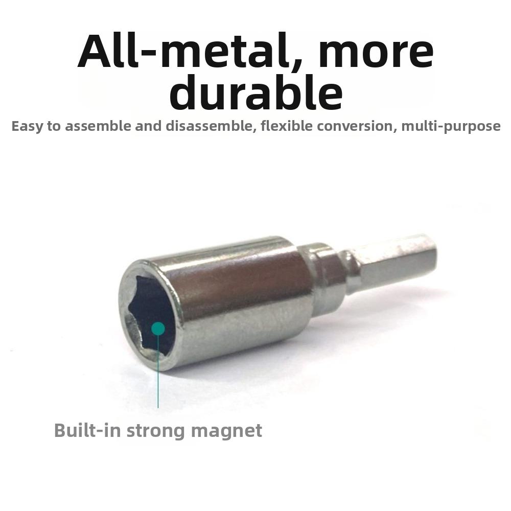 1/2Pcs 6.35mm To 4mm Magnetic Bit Holder Magnetic Screwdriver Bit Adapter  Phone Repair