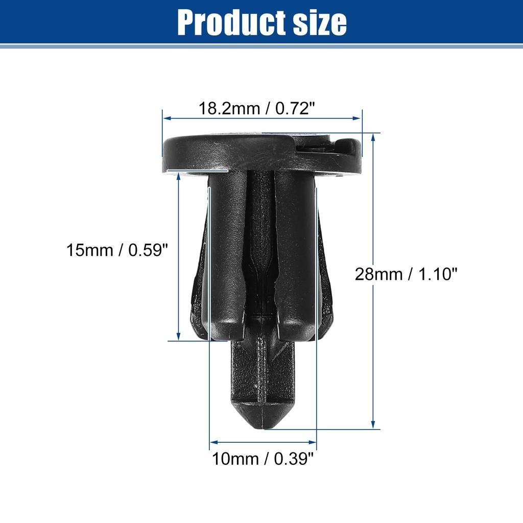 ACROPIX Nissan Stoßfängerabdeckung Drucktyp Halteclip für 240SX 1995-1998 - 40 Stück