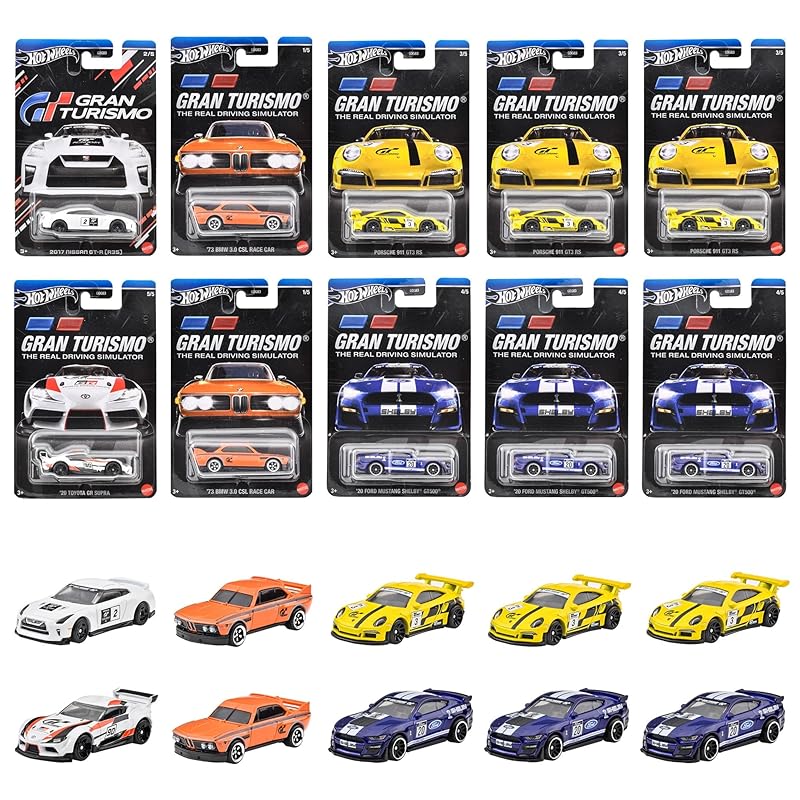 

Колеса Hot Wheels) Ассортимент развлекательной тематики - Gran Turismo [мини-автомобиль 10 шт. в комплекте КОРОБКА распродажа] [3 года~] 987E-GDG83