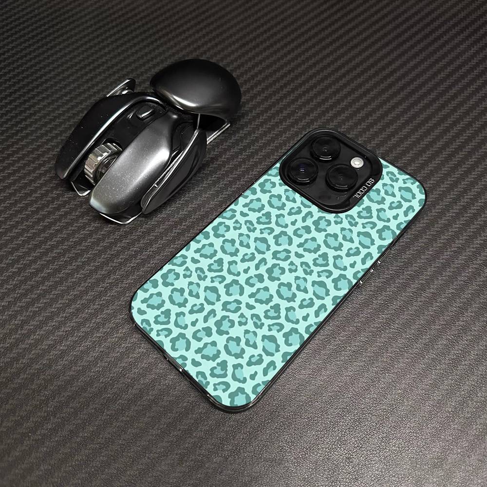 Classic Leopard Cheetah Phone Case For IPhone 17 16 15 14 13 12 11 Pro Max Plus Color Silver Cover