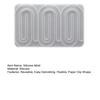 Paper Clip Bookmark Mold Flexible Silicone Mold Resin Craft Mold for DIY Paper Clip Bookmarks Album Clips Business Card Clips