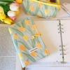 A6 Ins Tulip Material Cover Binder Handbook Girl Student Writing Grid And Blank Sketchbook Cute Portable Diary Journal Stationery