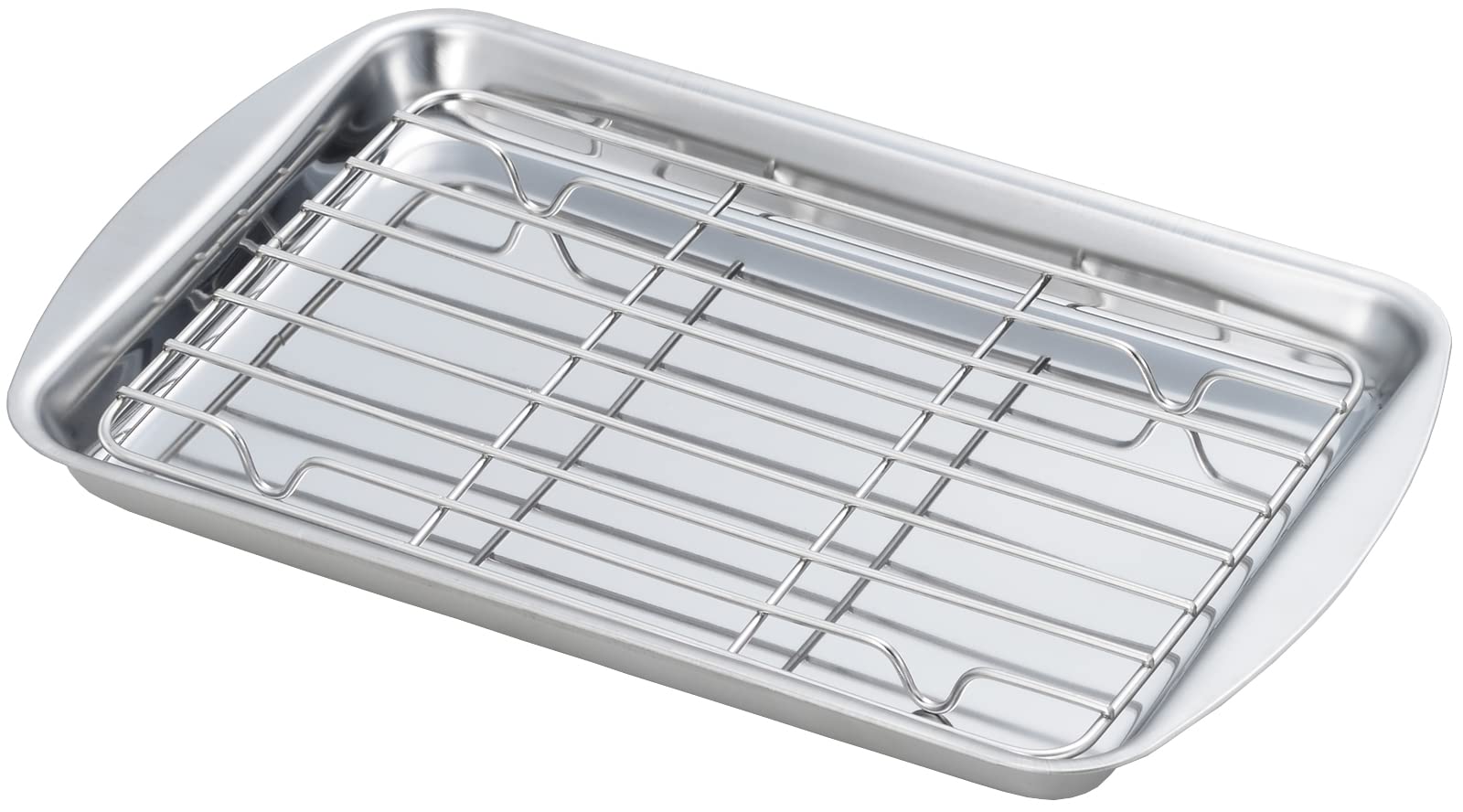 

Нержавеющая сталь Yoshikawa Лоток с сеткой для глубокой жарки и подготовки продуктов, темпуры, (SJ3552)