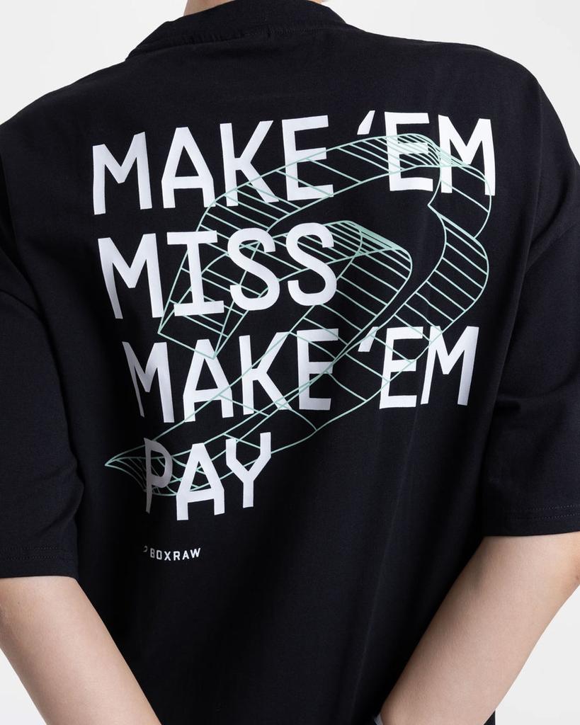 BOXRAW Make Em Miss Oversized T-Shirt - Women'S W Bxrw-Memot-W