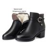 Fashion AIYUQI Women Snow Boots Genuine Leather 2025 New Winter Women Ankle Boots Large Size Wool Warm Non Slip Mom Boots