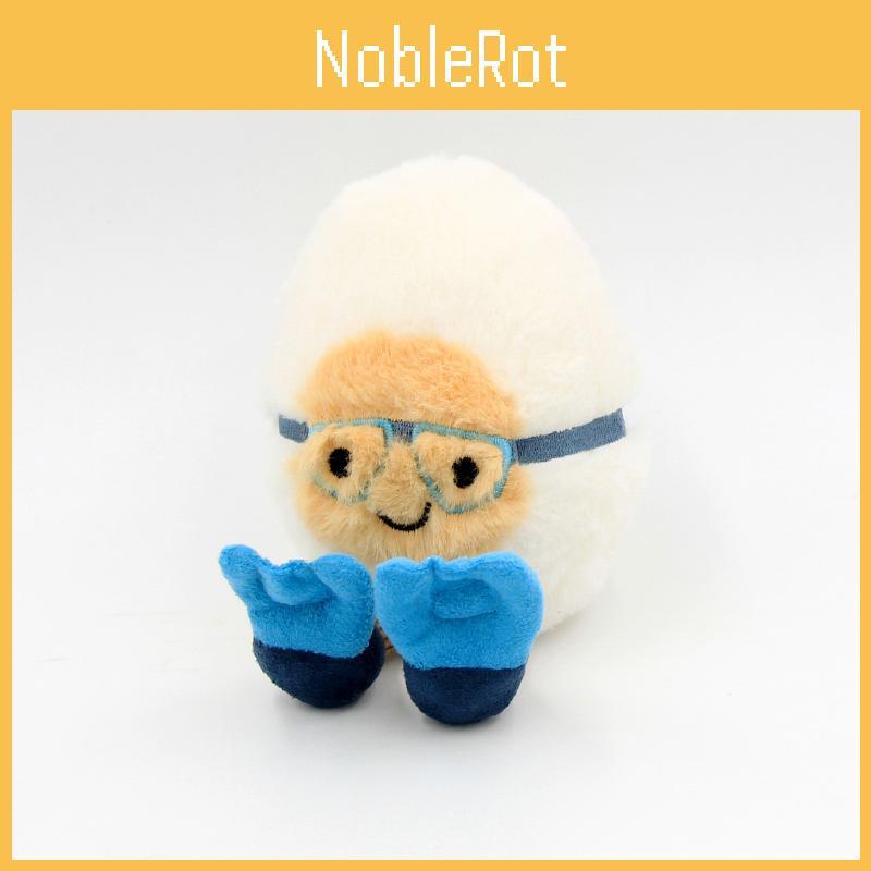 Plush Water Boiled Egg Doll With Diving Mask For Kids Gift And Bag Accessory