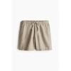 H M Relaxed Fit Linen Blend sHorts Beige