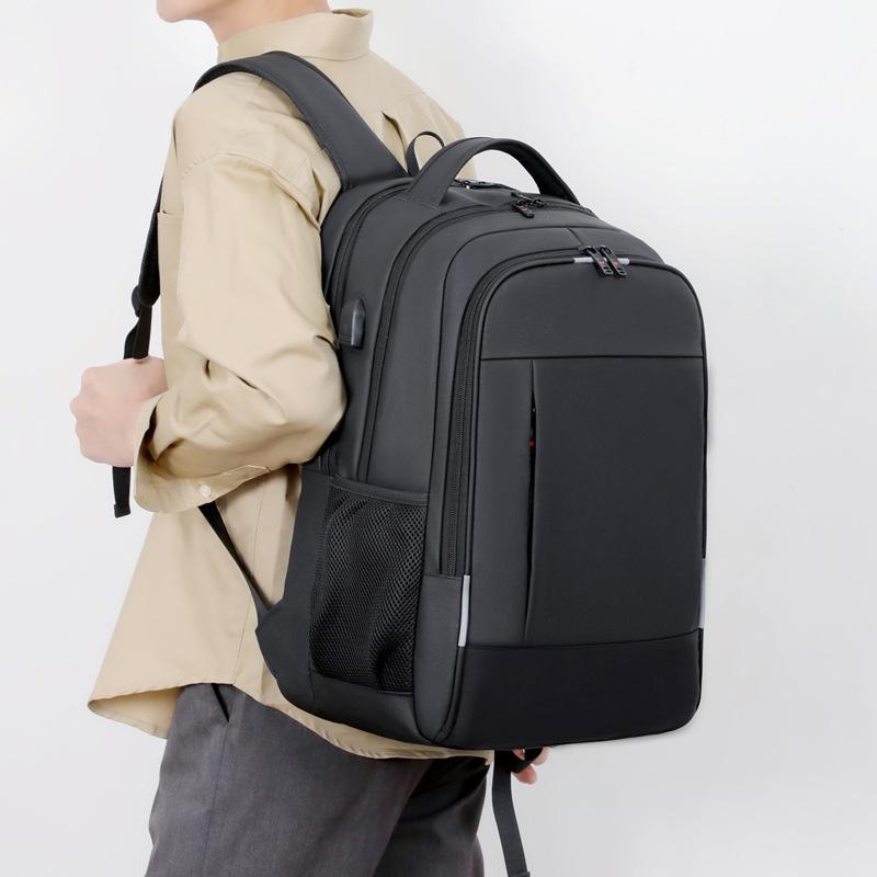 Schoolbag1011 Multifunctional USB Charging Backpack Large Capacity Men's Business Computer Bag Simple Casual Backpack School Bag