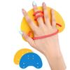 Set of 2 Hydrodynamic Swim Training Gear Flexible Silicone Hand Fins Suitable for Competitive Swimmers and Beginner