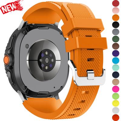 Silicone Strap For Samsung Galaxy Watch8/8 Classic Band Accessories Sport Bracelet For Galaxy Watch Ultra 2025/7 Ultra Watchband