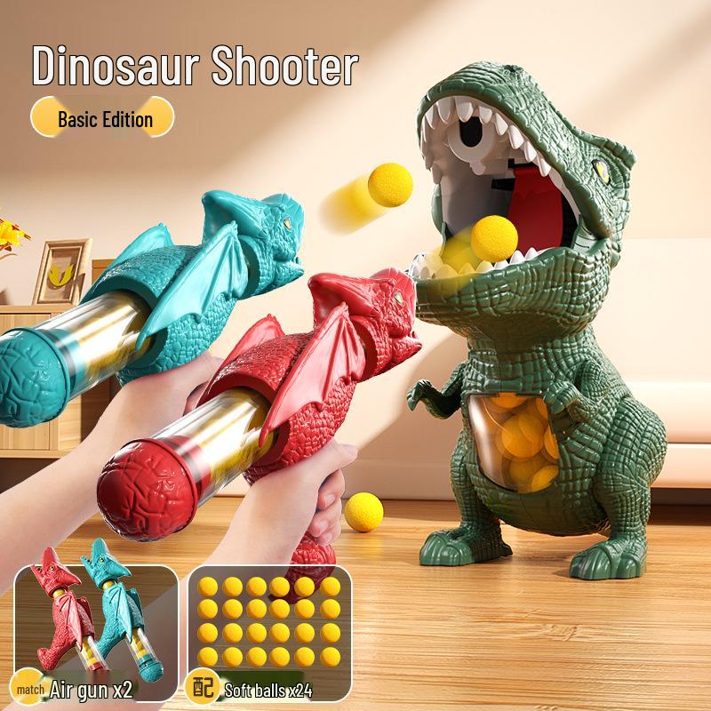 New Hot-Selling Air-Powered Soft Bullet Dinosaur Toy Gun - Tyrannosaurus Rex Design Inspired by Douyin