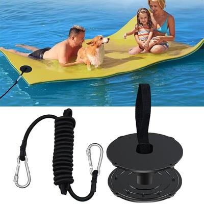 1 Set Floating Water Mat Tether Kit Floating Lily Pad Tether Grommets Kit Prevent Drifting Away All Foam Water Pads Secure Mooring Strap