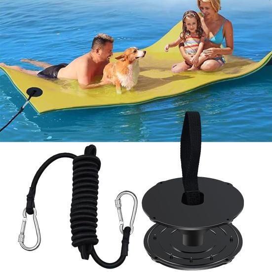 1 Sada Plovoucí Vodní Podložka Upevňovací Sada Plovoucí Leknín Upevňovací Očka Sada Zabraňte Unášení Pryč Všechny Pěnové Vodní Podložky Bezpečný Kotvicí Popruh