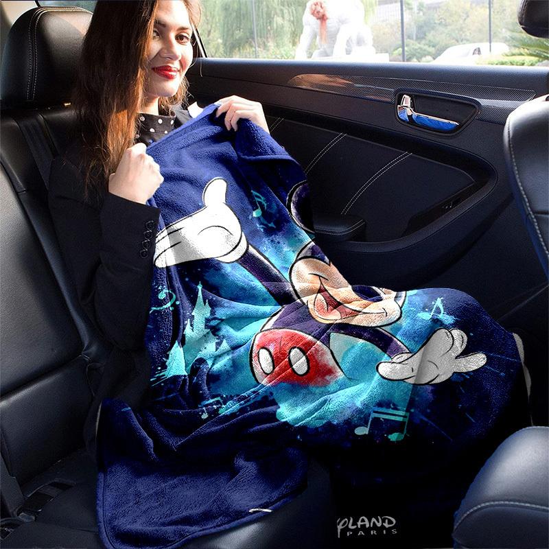 1pc, Cozy Mickey Mouse Home Decor Blanket: A Perfect Gift for Your Bedroom, Living Room, or Travel, Soft Flannel Throw Blanket, Ideal for Couches