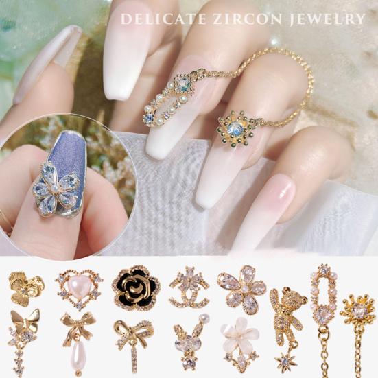 

Nail Art Decorations Anti-drop Novelty 3D Charming Manicure Accessories