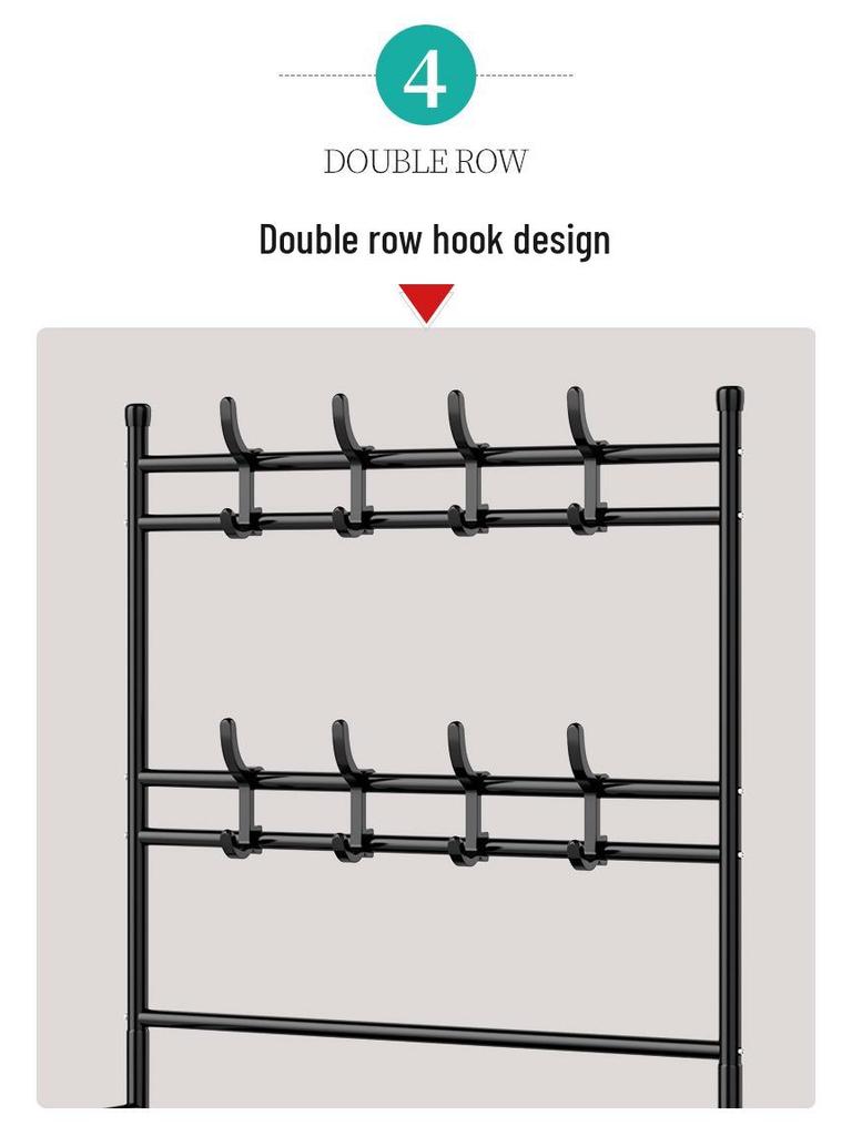 Kedi All-in-One Coat, Hat, and Shoe Rack for Bedroom and Living Room