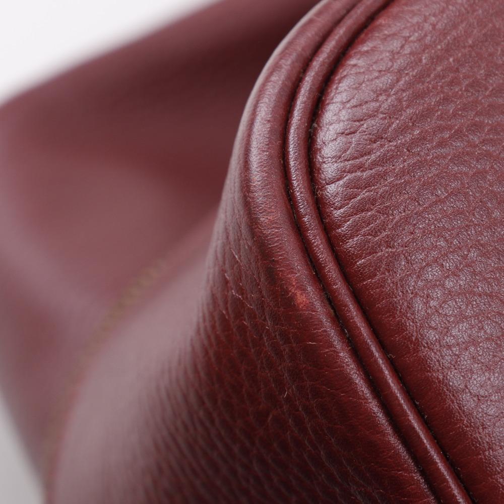 HERMES Plume45 Boston bag Bordeaux Ardenne Women Used
