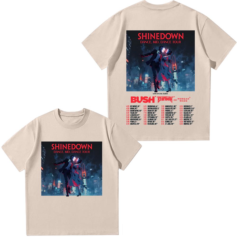 Shinedown Dance, Kid, Dance Tour T Shirts New Shinedown Band Gift for Fans Tees Fashion Creative Aesthetic Unisex Cotton T-shirt
