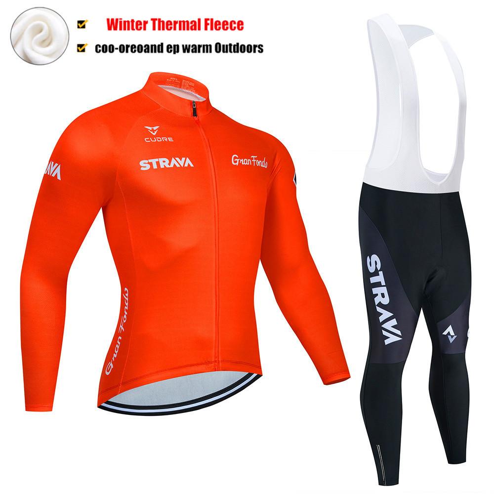 2026 Winter Fleece Warm Cycling Suit Set, Mountain Bike Cycling Suit Set Long Sleeve Men's Winter Cycling Pants Cycling Suit Fleece