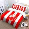 Red stripes, FK star emblem. Bedding sets Duvet cover sets Duvet covers Pillowcases(1 * Duvet Cover 2 * Pillowcases without duvet insert)