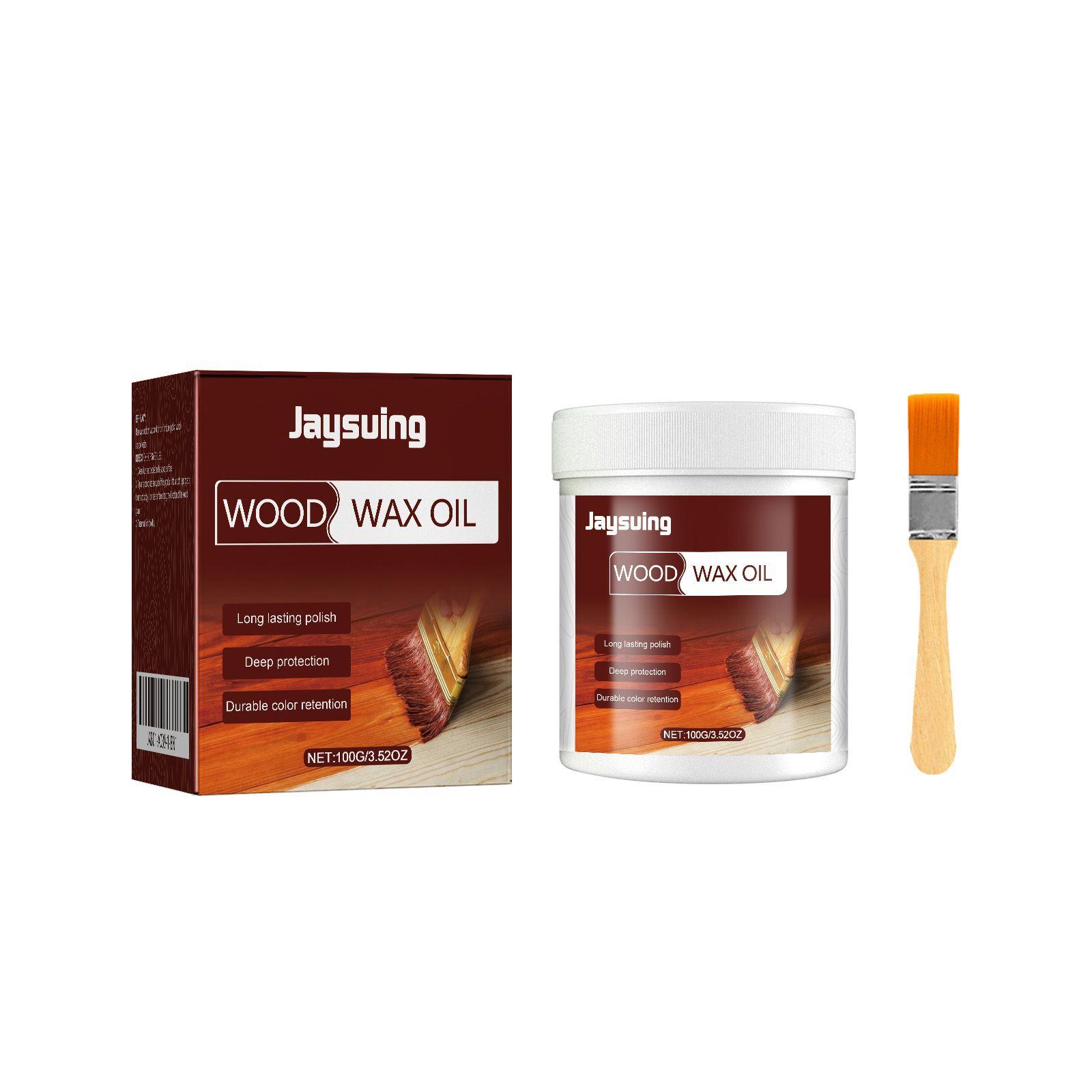 

Jaysuing Floor Wood Cleaner, Wooden Floor Cleaning and Care, Anti-corrosion Wood Furniture Oil, Wood Polishing Agent 100g
