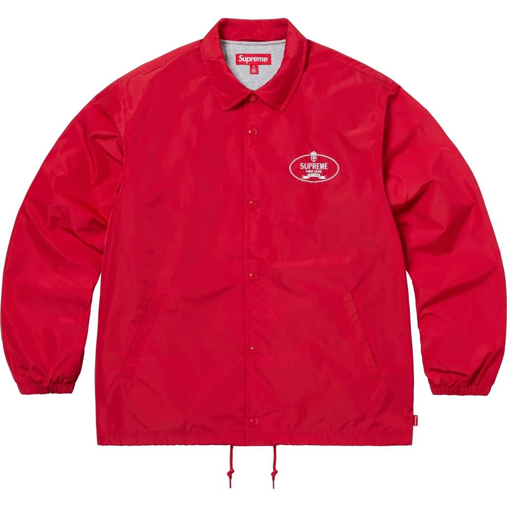 Supreme Crest Coaches Jacket Red