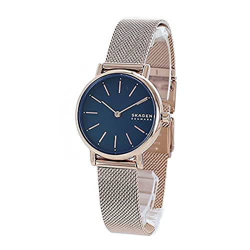 

Skagen Women s Signatur Blue Pink Gold Mesh Stainless Steel Watch SKW2837