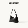 Yousong Xunji Series Shallow Hobo Bag, Vegetable Tanned Cowhide, Single Shoulder, Crossbody, Armpit, Commuting