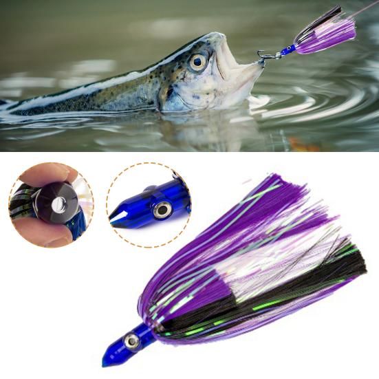 Esche Da Pesca Luminose Assortite 8#-18# - 6 Confezioni Con Pelle Di Pesce E Amo, Per Acqua Dolce E Salata