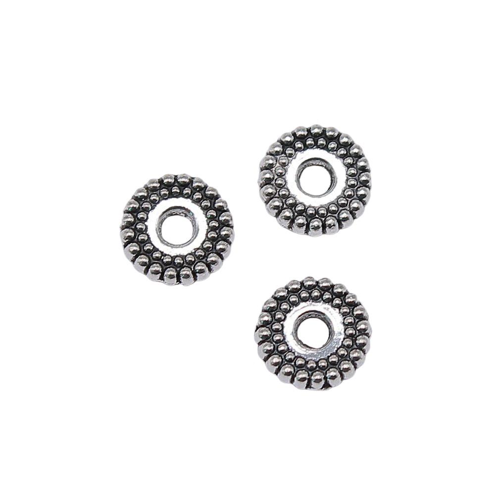 Caps Beaded Edge Spacer Beads Antique Style For DIY Jewelry Projects
