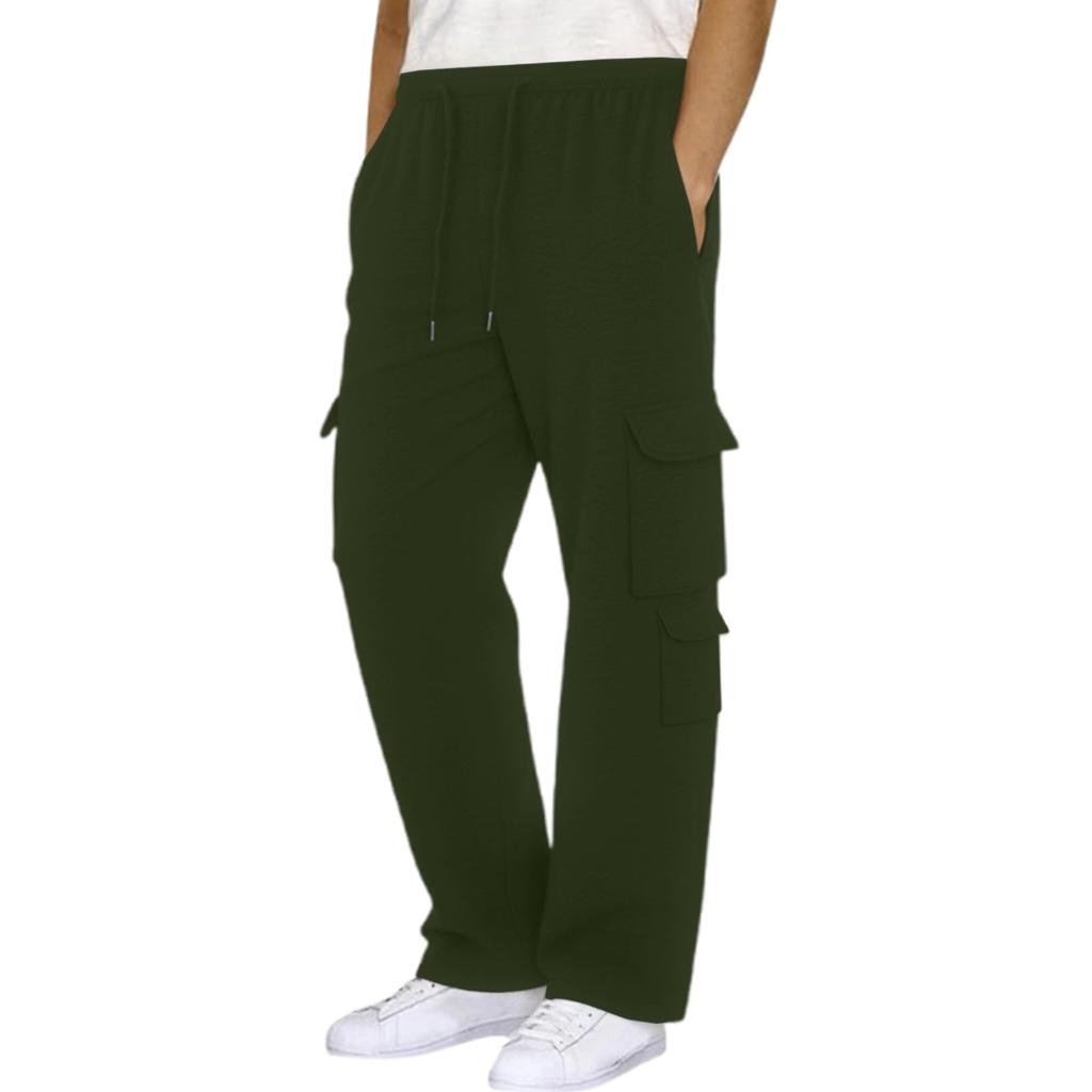 Men's Fashion Solid Color Trousers Casual