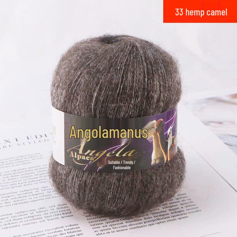 Angola Fine Mohair Yarn for Hand Knitting - Medium Fine Wool Yarn