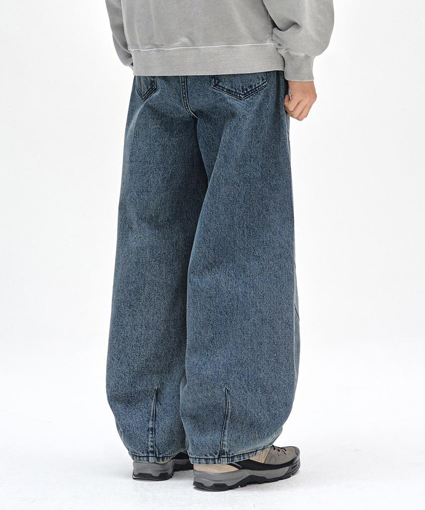 DECET Balloon Wide Jeans Dcpt055Stngrblue